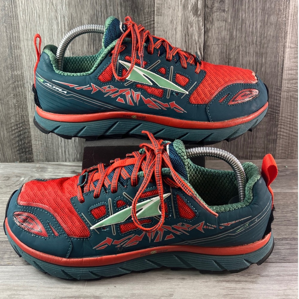 Altra Lone Peak 3.0 Womens 9 Trail Running Shoes Blue Red Zero Drop Sneaker